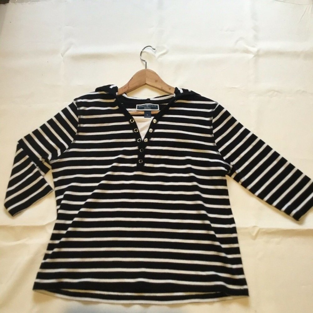 Karen Scott Sport Hoodie Size L